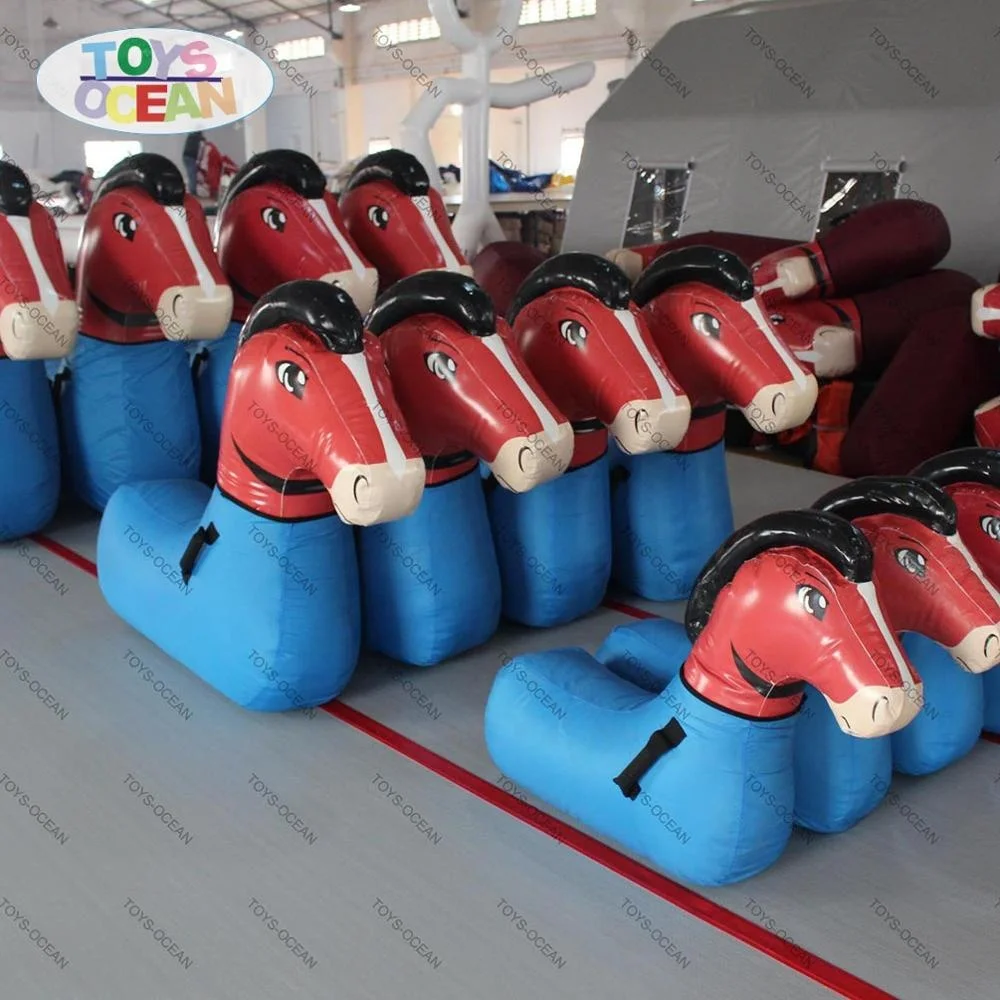 Надувная лодка с рисунком «Пони» для гоночных пони прыжков для верховой езды игры для детей и взрослых