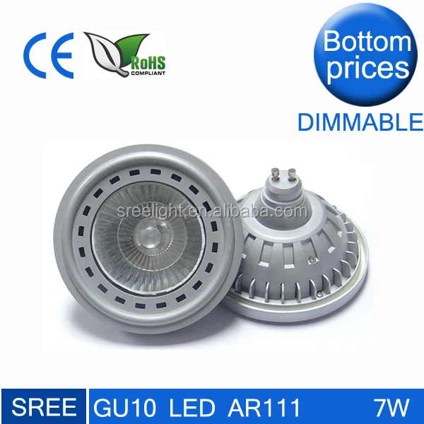 3 years warranty 700lm g53 led ar111 rgb 7w spot light