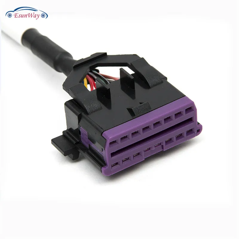 OBD 2 16Pin OBD2 16 Pin Male To dual Female Extension Cable, OBD Adapter cable for VW AUDI In Stock