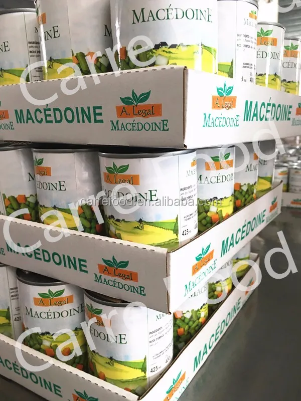 Macedoine 400g for A Legal to africa market to tincan or apapa port NG
