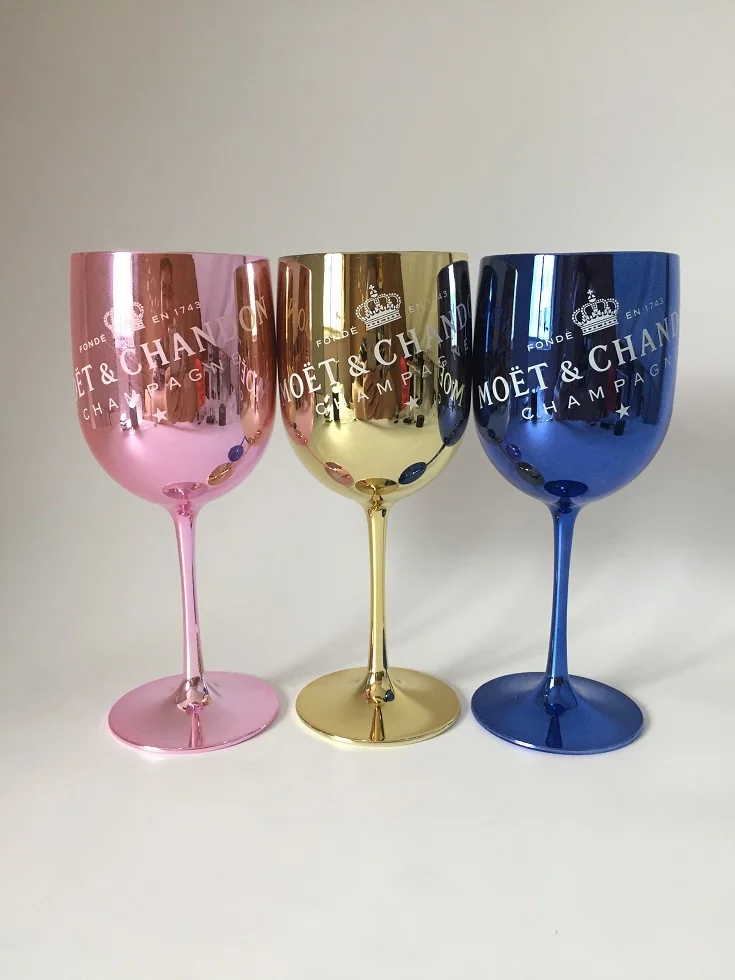 Branded Pink Rose Champagne Glass Goblet For Bar Clubs Party