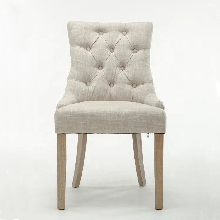 Wooden Restaurant Furniture Modern Cheap White Fabric New Design Dining Room Chair