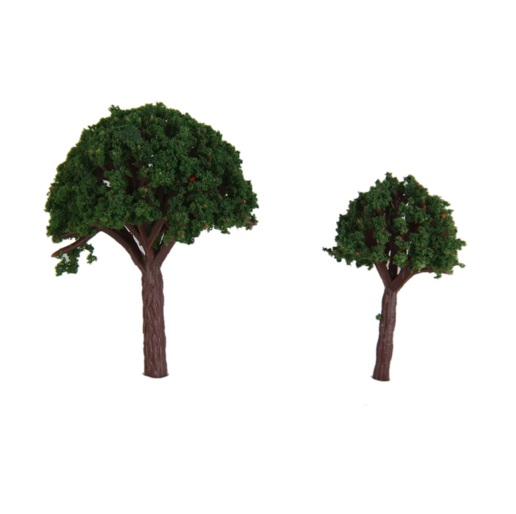 100pcs 1/300 1/500 Model Railroads & Trains Scenery Trees DIY Layout Toys 