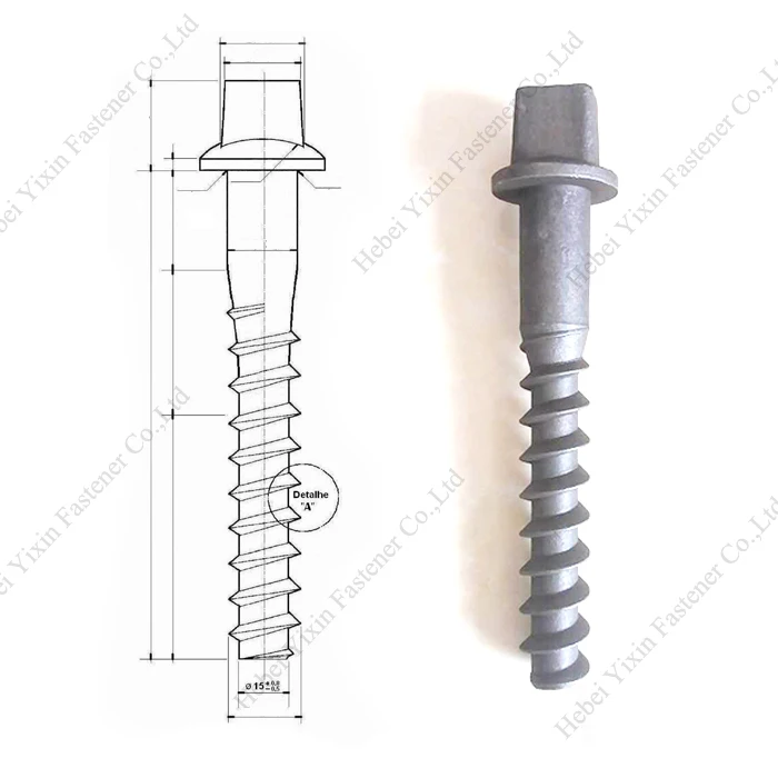 YiXin Custom Track Spikes For Railway Railroad Steel Rail