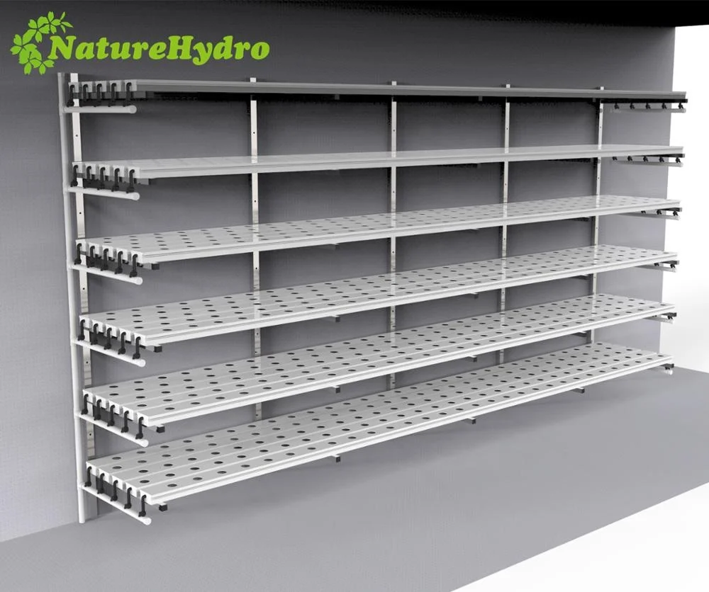 
Vertical hydroponics nft pvc pipe nft channel hydroponic gully system for lettuce 