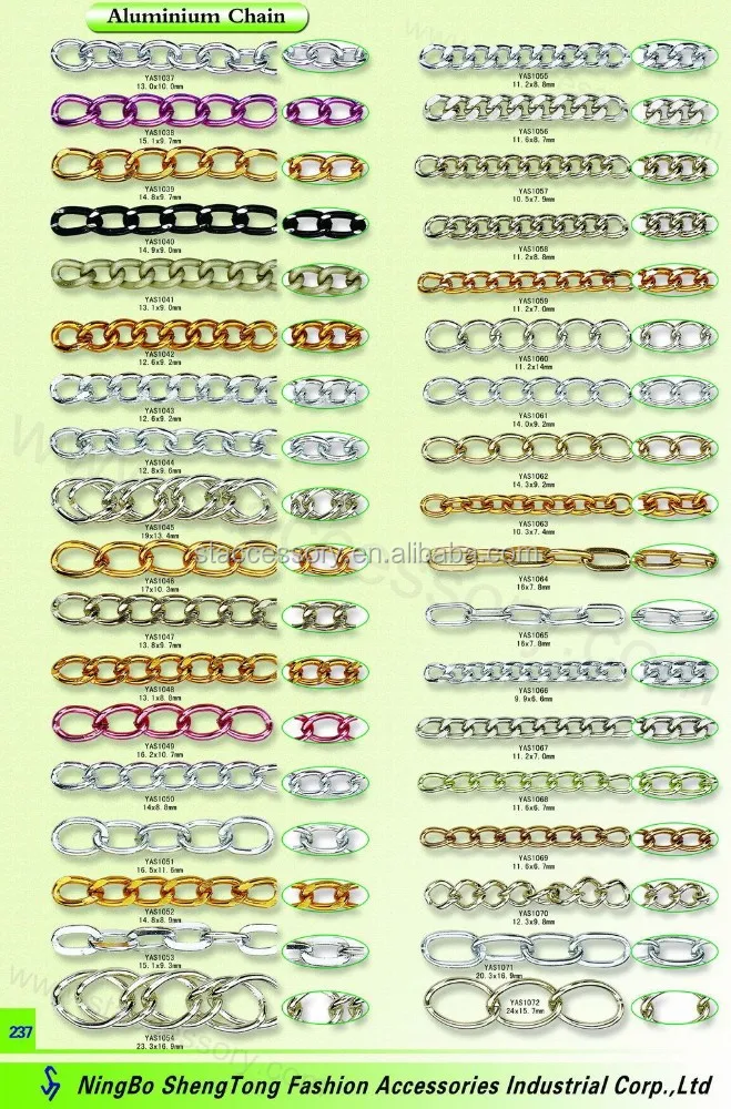 Wholesale anodized aluminum chain, aluminum chain link, cheap chain