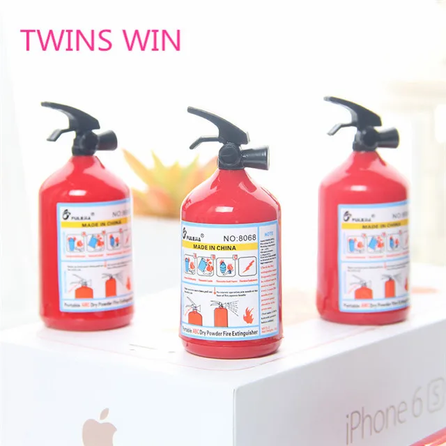 Germany hot office stationery item list Wholesale factory supply standard plastic Fire extinguisher pencil and sharpener 284
