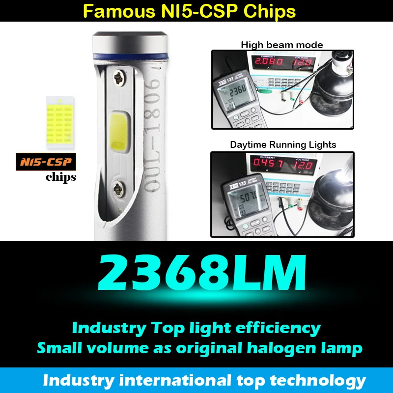 
3000K Gold light H15 LED Headlight Bulb 12V CANBUS For Volkswagen Audi BMW Mercedes For Headlight High Beam 