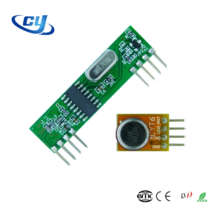 CY01 + CYT6 315 аудио радиочастотный передатчик и модуль радиоприемника 433 МГц