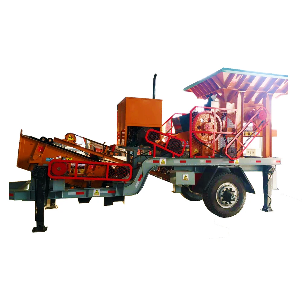 JBS High performance small mobile stone crusher plant with big discount