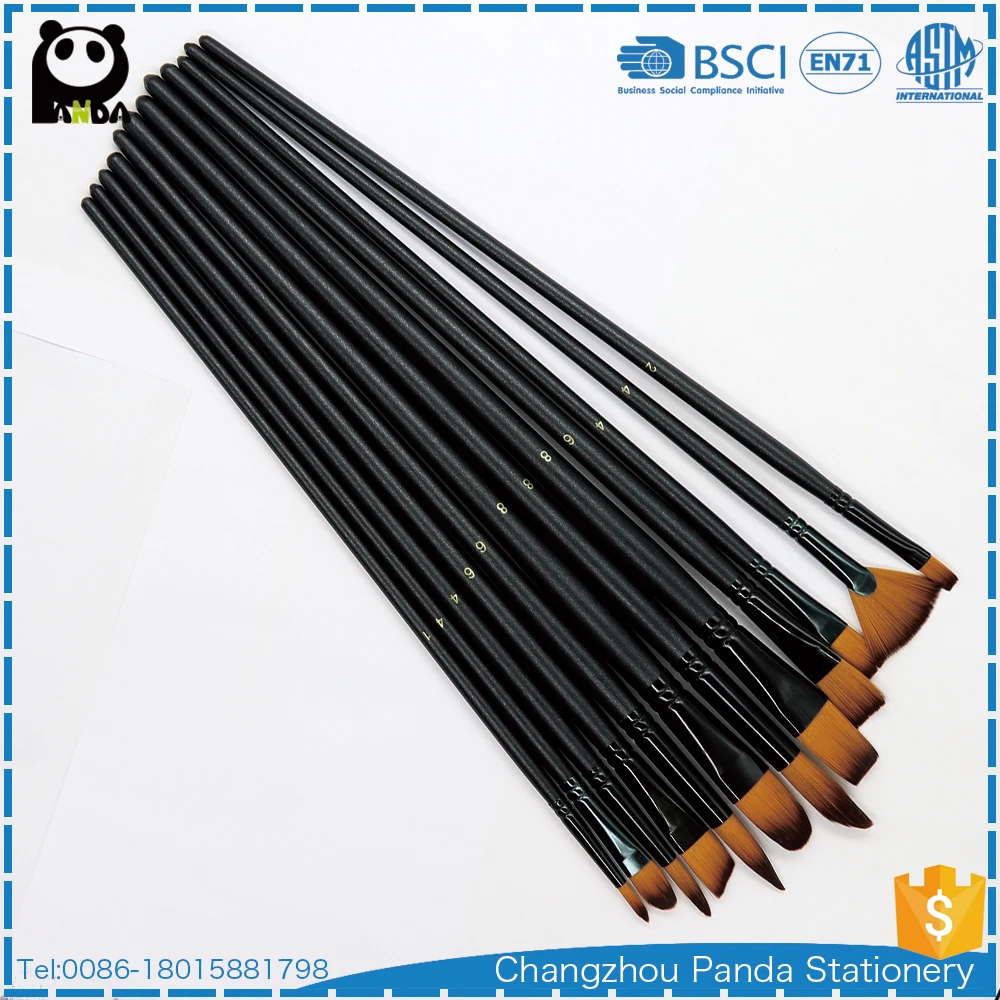 most expensive professional paint brush 12pcs high quality
