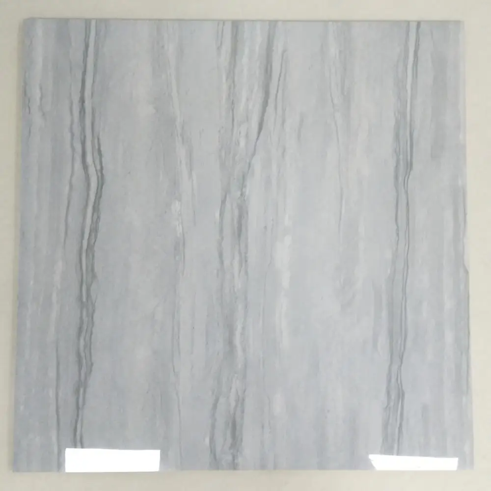 
Glossy surface light grey marble look polished glazed porcelain floor tile 