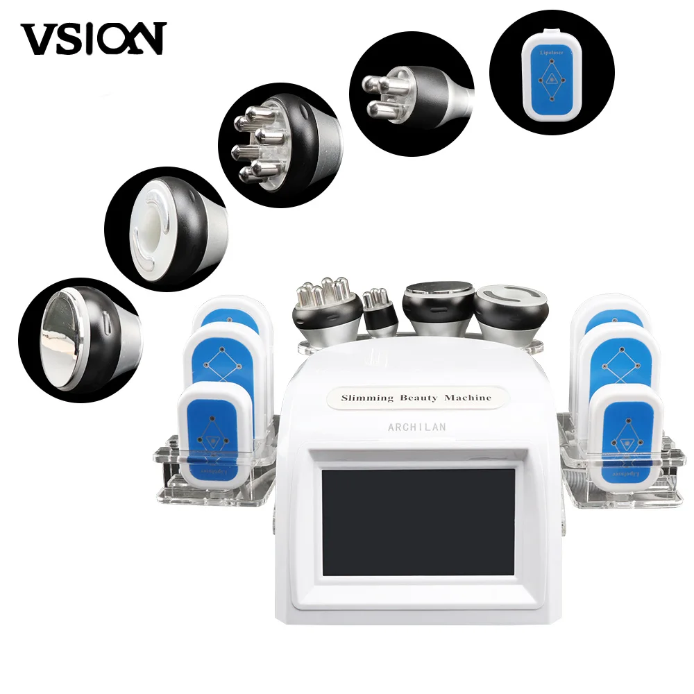 
5 In 1 Vacuum Therapy Lipo Laser And Cavitation Rf Slimming Machine 