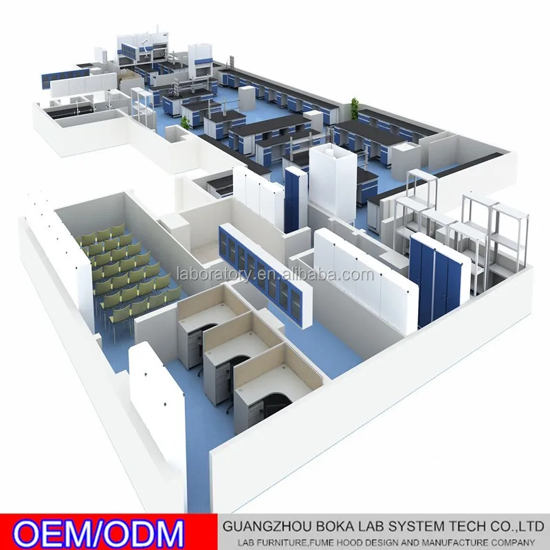 Octagon lab table with PP sink