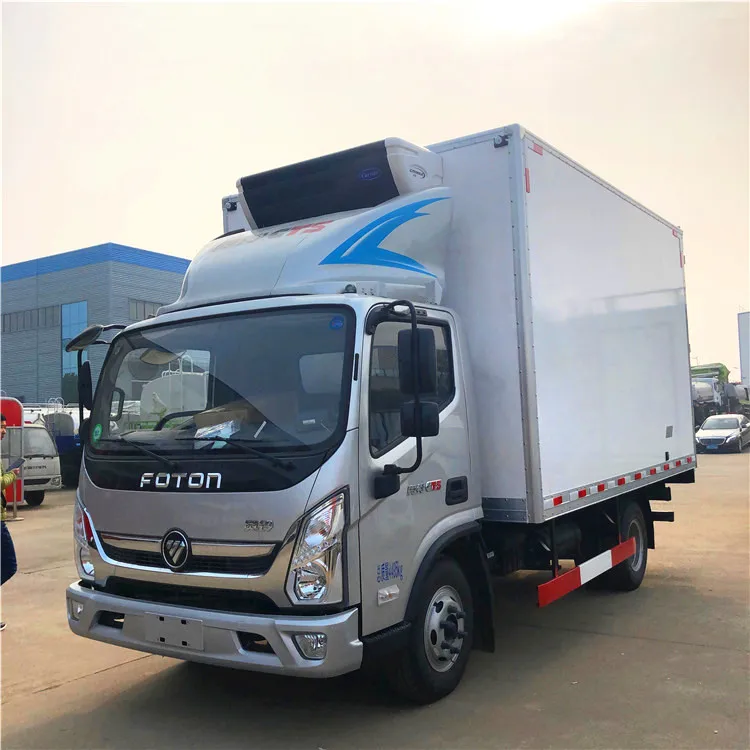 
Brand New FOTON 4*2 Left Hand Drive Diesel Refrigerated Truck at Good Price 