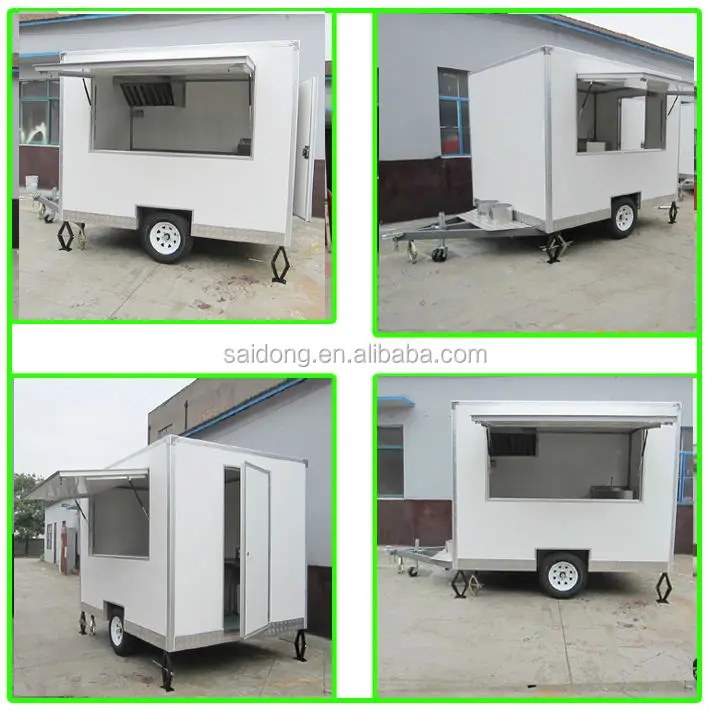 Newly design Mobile Electric catering trailer/hot dog cart for sale