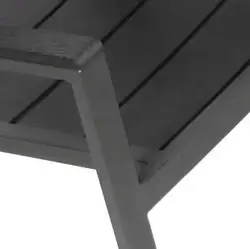 OUTDOOR BALCONY STACKING CHAIR ALUMINUM WOOD PLASTIC SLATS