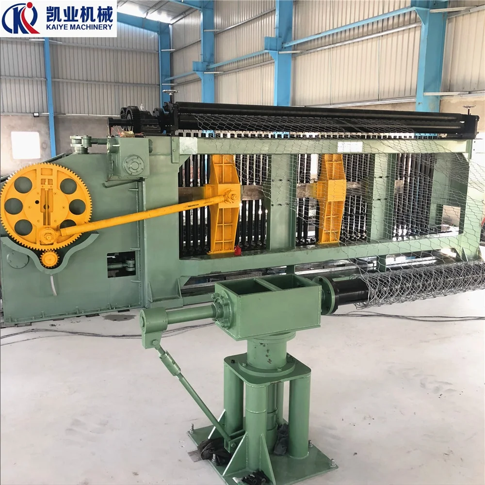Heavy wire weaving hexagonal net gabion mesh machine