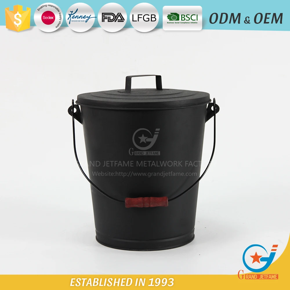 fireplace ash holder firewood storage bucket