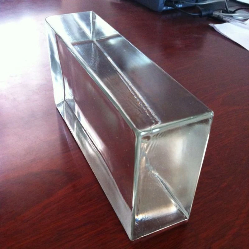 Cuboid transparent glass crystal brick for architecture entertainment Venues