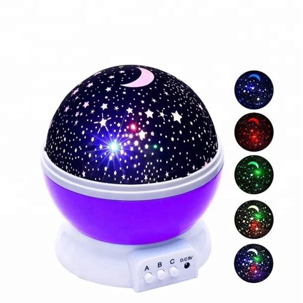 Звезды освещение лампа 4 светодиодные романтические проекторы звездная звезда Луна Небо Ночной свет