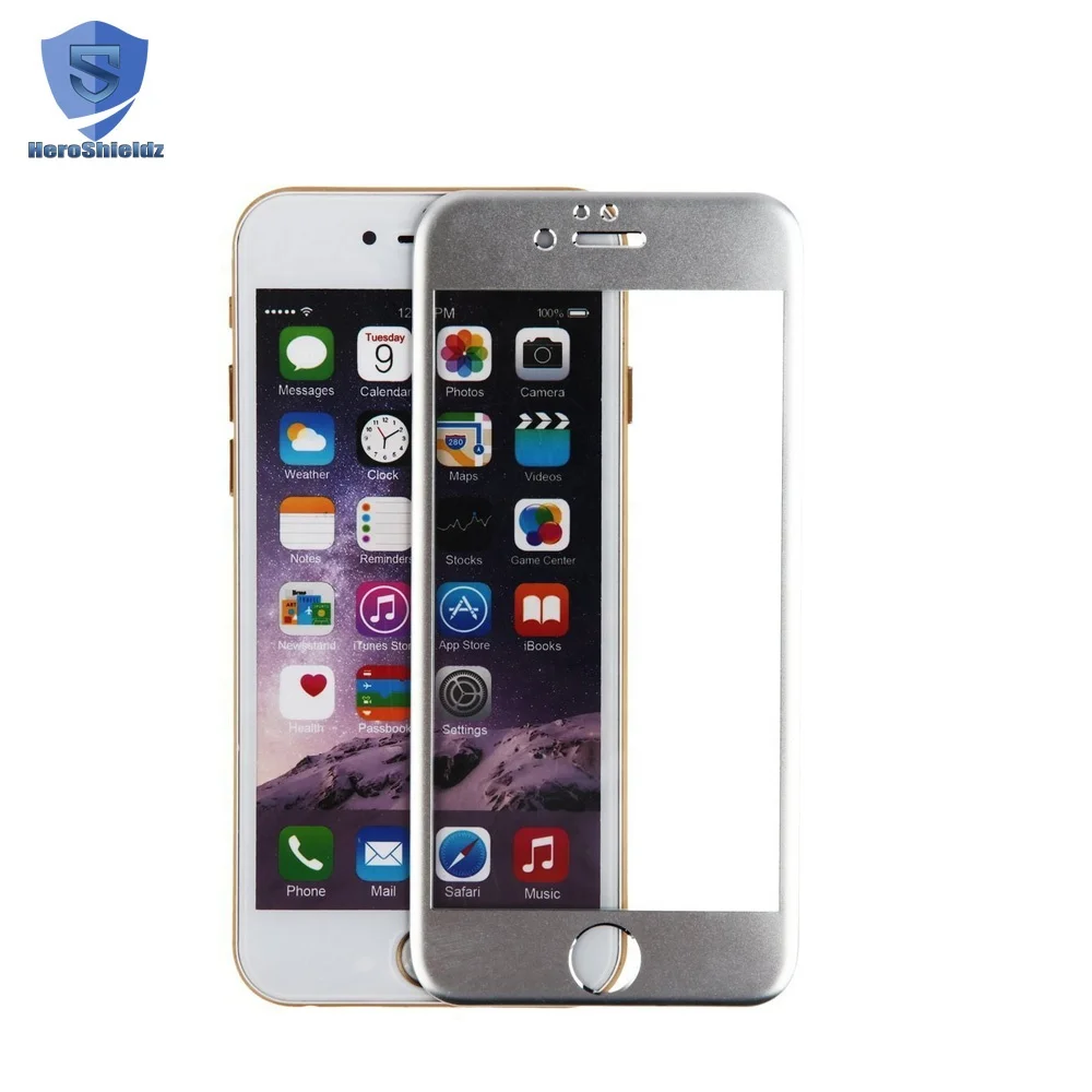 
2019 Promotion 4D Cover Protector 6s Plus Aluminum alloy Frame protector Front and Back Protector 7 Plus Full Screen Guard 