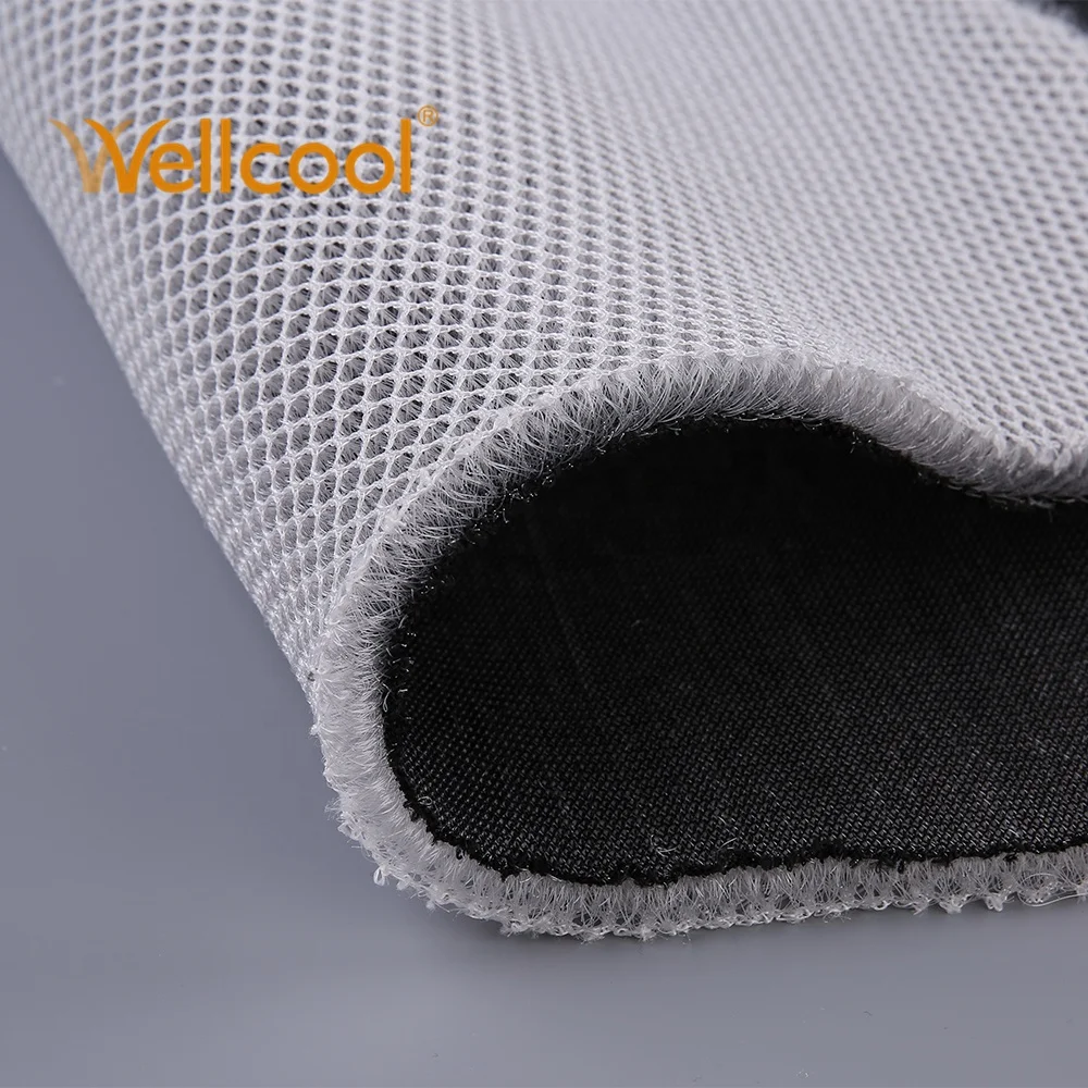 
OEM one side close 10mm thickness flame retardant 3d polyester air spacer mesh fabric for automotive seat ventilation system 