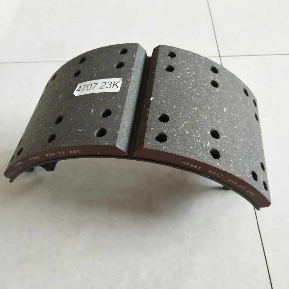 
OEM 15224724 4707 brake lining shoe for truck trailer axle 