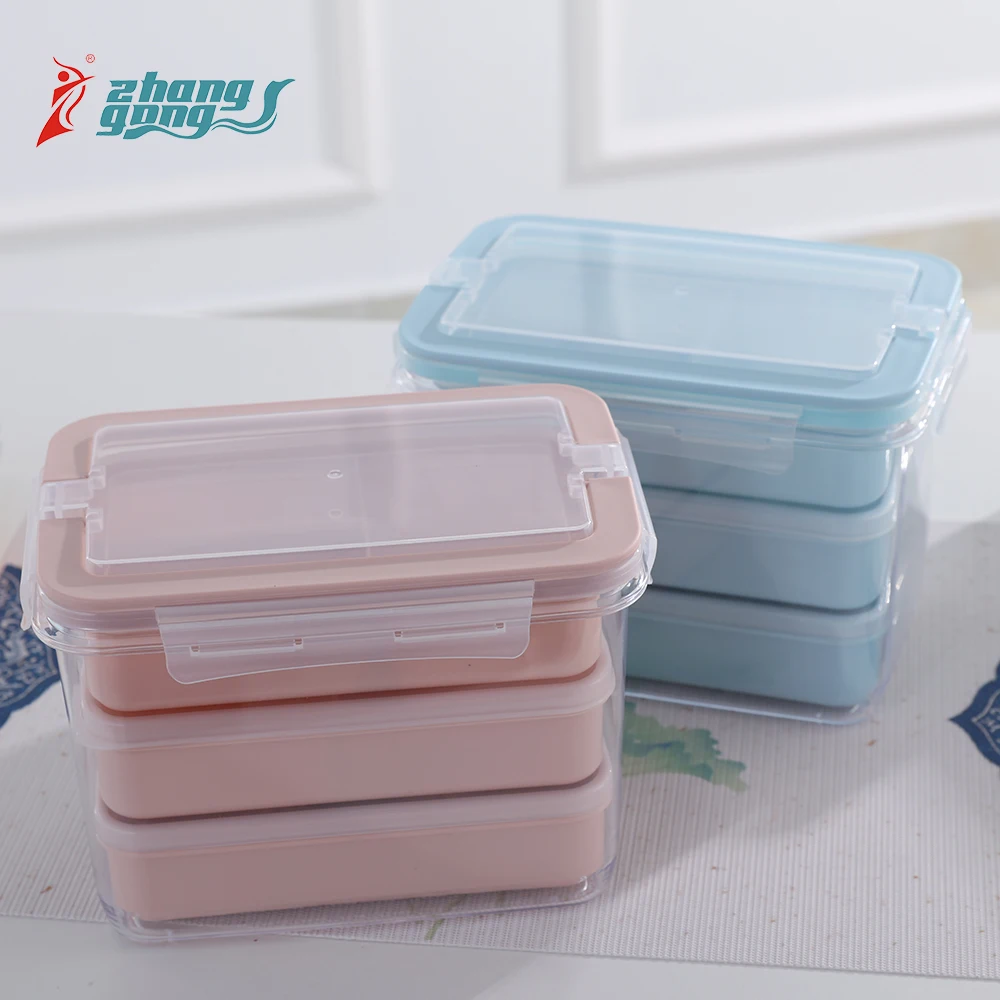 Japanese office portable pp lunchbox set for adults