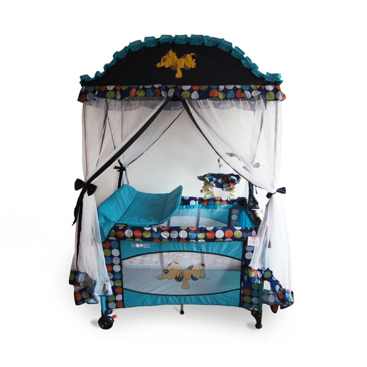 
2019 wholesale new baby travel cot baby playpen outdoor foldable baby playpen crib for sale 
