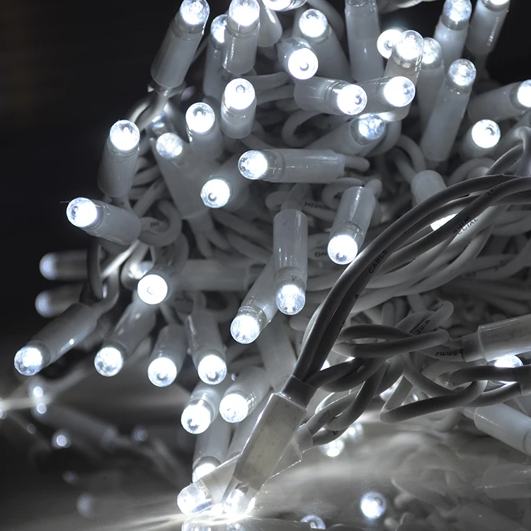 outdoor Waterproof led string lights rubber line rgb multi color 31v curtain string LED light icicle for a wall