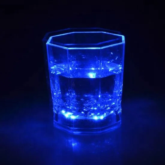 New design Activated Color Change Flash Light LED Beer plastic cup / For Glass Beer Mug Personalized