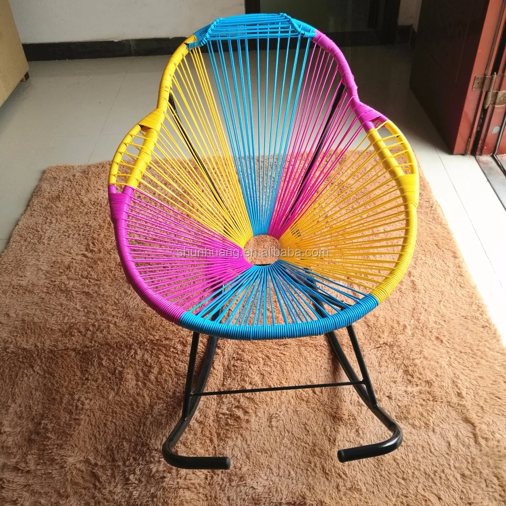 Hot sale cheap rocking egg chair peacock rattan chair outdoor wicker chair for adult
