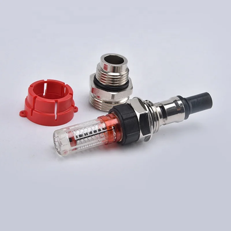 New style brass manifold flow meter regulator for floor heating