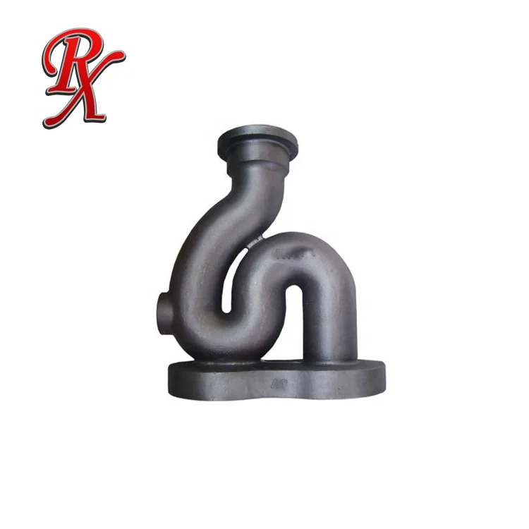 Ductile Iron Clay Sand Casting Exhaust manifold, tractor exhaust manifold