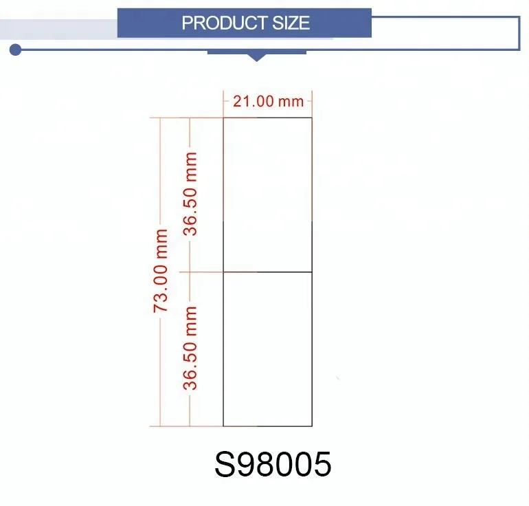 
Cosmetic packaging empty square aluminum lipstick tube 