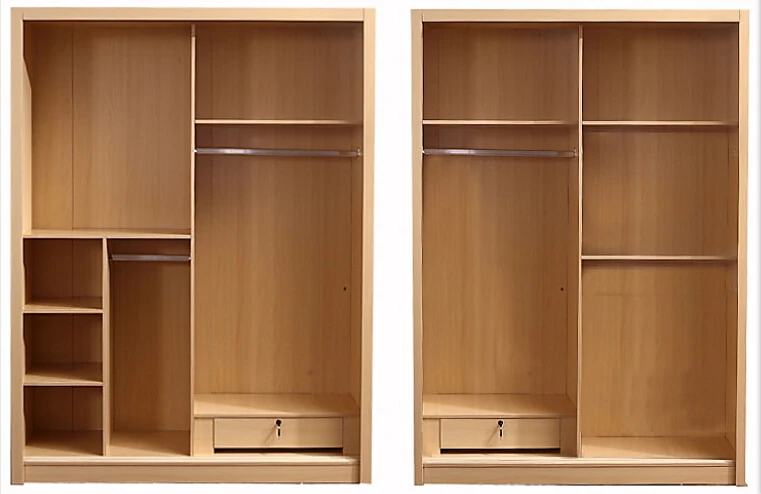 2015 hot sell factory price sliding wooden modern wardrobe