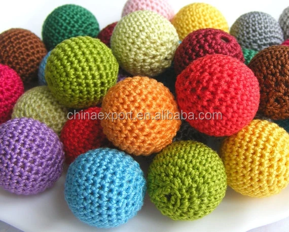 
20mm Wholesale Crochet Beads Wood Bead For Necklace 