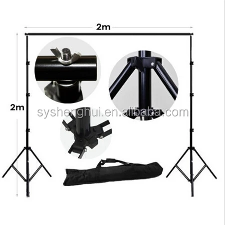 
Photo Studio Background Support & White Black Green Screen Light Stand Kit Set 