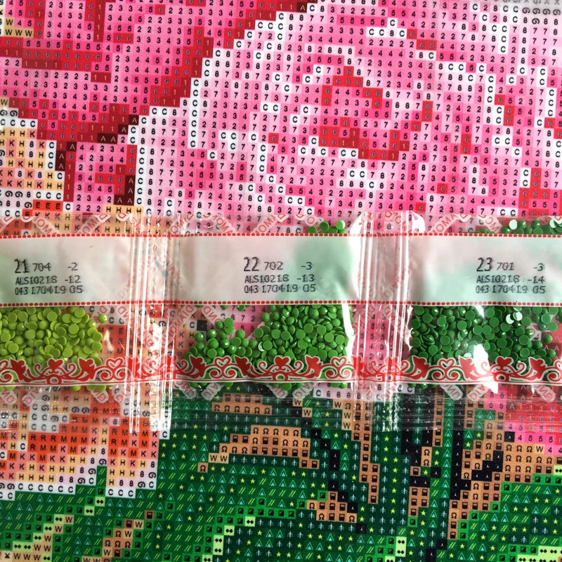 small size rose pattern diy diamond mosaic