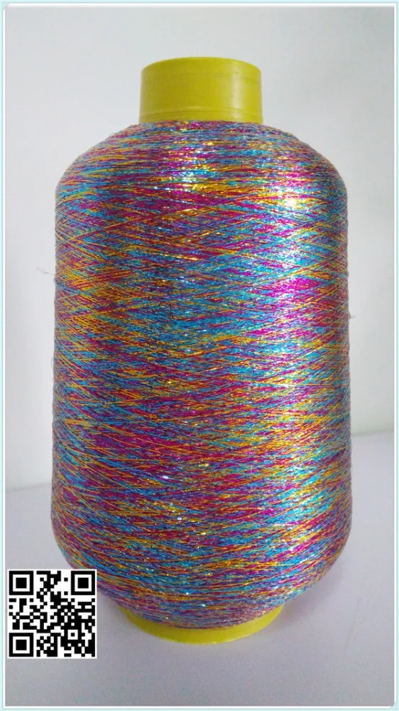 MULTICOLOR LUREX 3 5 7 FIVE COLOR METALLIC YARN FOR KNITTING AND WEAVING LUREX YARN