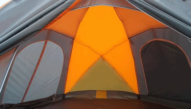 
Outdoor multi person tent 10 people three door double layer high grade Luxurious hexagonal tent 