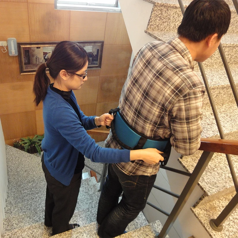 Wheelchair accessories Polyester blue Patient Gait Belt with Handles