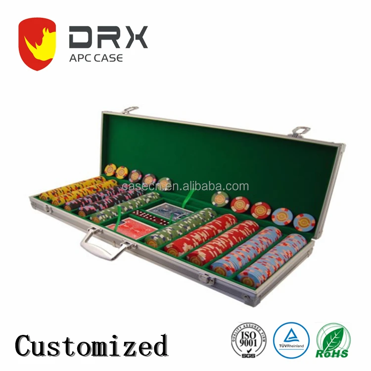 
Durable OEM Factory Silver Custom Aluminium Poker Chip Case 