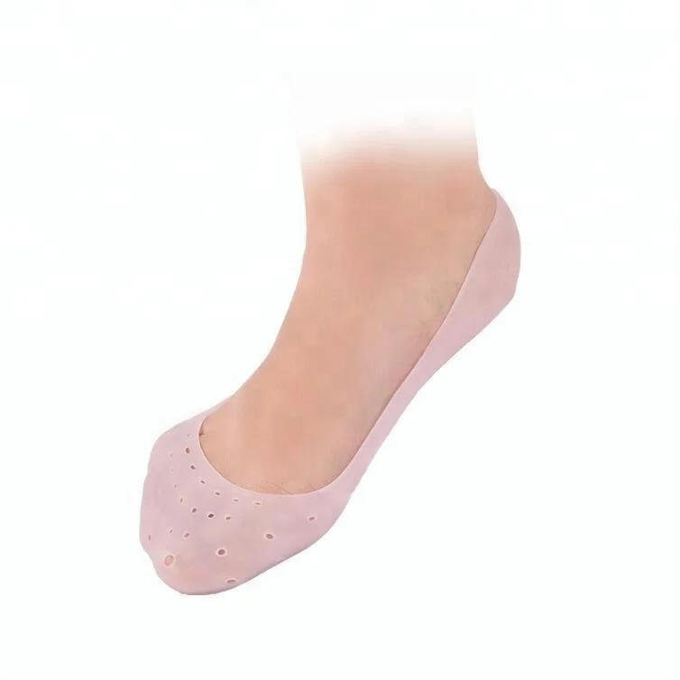 Hot Selling Foot Care Silicone Gel Whitening and Moisturizing Foot Spa Ankle Boat Socks