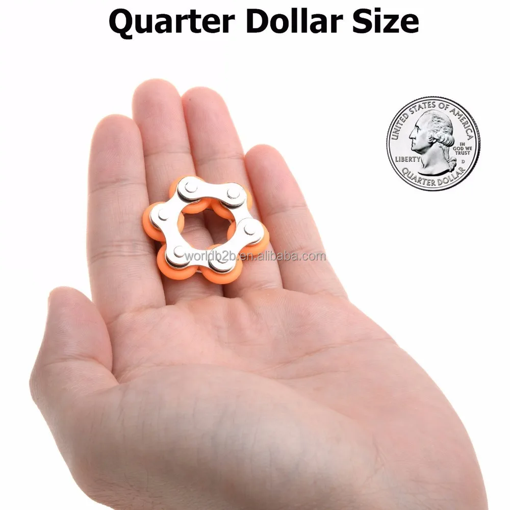Roller Chain Fidget Toy Stress Reducer for ADHD ADD Autism Anxiety Boredom Adults and Kids