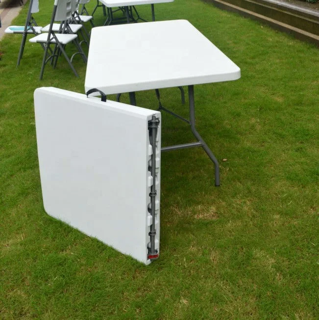 
5FT outdoor party tables HDPE blow molded folding table 