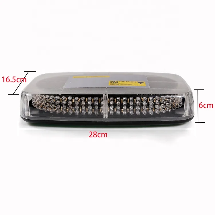 11 inch white red blue amber magnetic emergency strobe mini LED lightbar