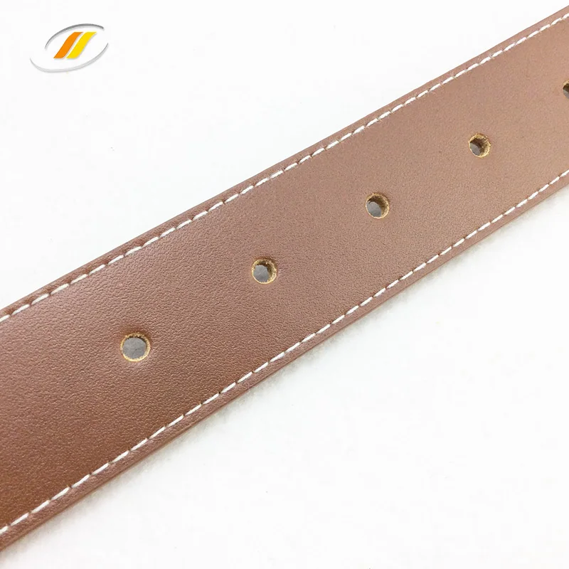 Men Canvas Fabric Genuine Leather Belt With Custom Logo