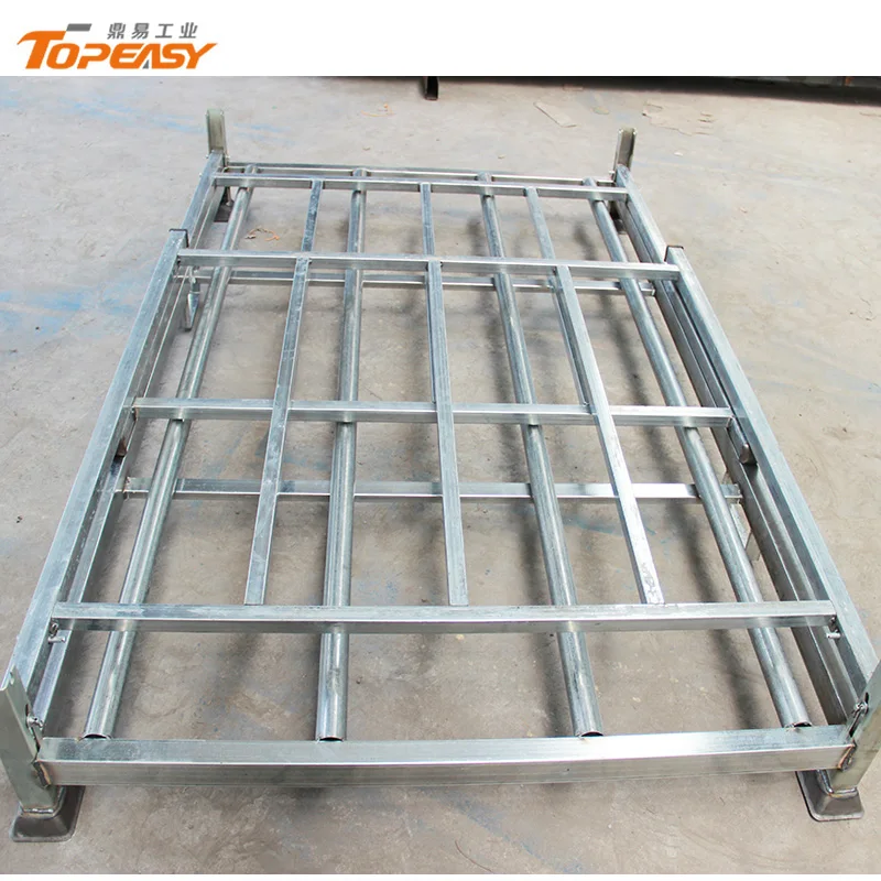 Оцинкованная складной и stackable коммерческих хранения металлических грузовых шин стеллажи